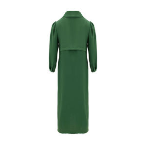 Abaya verte zippée - Silhouette droite et sobre - Product Image 3