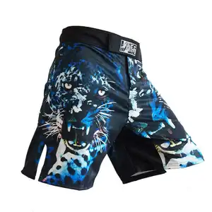 Sublimation personnalisée écologique Jiu Jitsu No-Gi Grappling Fight Shorts Motif solide Polyester extensible MMA Kickboxing Sportif - Product Image 1
