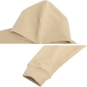 Sweat à capuche unisexe en polaire de haute qualité pour homme, collection hiver 2025, coupe oversize, avec logos personnalisés, 100 % coton, design avec poches - Product Image 5