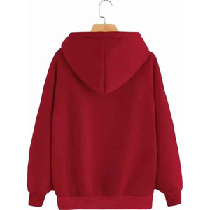 <b>Women</b> Vintage Oversized Anti-Pilling Pullover <b>Fleece</b> Sweatshirt Front Logo Pocket Breathable Windproof Eco-Friendly 60% Hoodie - Product Image 4