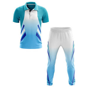 Último diseño 100% poliéster Cricket Jersey y pantalón Cricket uniforme precio barato Cricket uniforme - Product Image 2