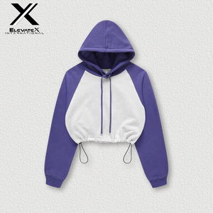 Vente en gros de sweats à capuche unisexes en coton 100% - Sweat à capuche en molleton brodé et imprimé - Sweat à capuche court - Sweat à capuche personnalisable - Sweat à capuche d'hiver durable - Product Image 5