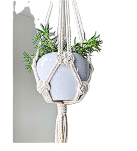 Macrame Plant Hangers With Tassel Customized Macrame Plant Hanger for <b>Wall</b> and Window Decoration - Product Image 1