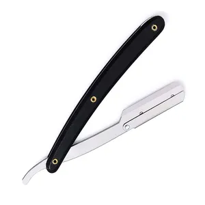 Lâminas De Barbear Straight Razor Single Edge Light Weight Handle Madeira Corte Garganta Barbear Navalha Para Barbeiro