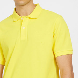 เสื้อโปโลลำลองสำหรับผู้ชายผ้าถักสีพื้นสี100% ผ้าฝ้ายออกแบบได้ตามต้องการ - Product Image 5