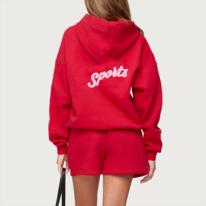 Personalizado Unisex Rosa 3D Puff impresión Sudadera con capucha para mujer de algodón de gran tamaño de transferencia de calor Puff impresión mujeres sudaderas con capucha - Product Image 5