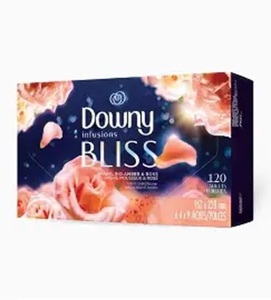 Feuilles assouplissantes pour sèche-linge Downy Infusions Bliss Scent, 120 unités - Product Image 1