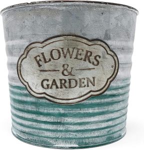 Maceta para exteriores o interiores con maceta de hierro galvanizado Contenedor de plantas elegante Macetas de jardín de metal maceta para jardín doméstico - Product Image 5