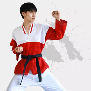 Vente en gros d'uniformes d'arts martiaux de Taekwondo uniformes avec logo personnalisé vêtements de karaté judo uniforme de Taekwondo kickboxing - Product Image 4
