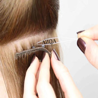 Pince à micro-anneaux pour extensions de cheveux personnalisées, outil pour l'ouverture des perles et l'installation des cheveux en salon et à domicile