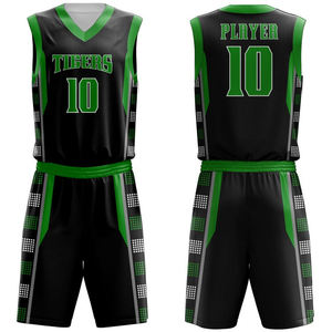 Uniforme de Baloncesto de Verano Transpirable de Alta Calidad, 100% Poliéster, Impresión por Sublimación Completa, Diseño de Secado Rápido - Product Image 1