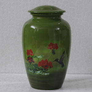 Urna de cremación para adultos de alta calidad HHO, recién llegada, diseño impreso, recuerdo artesanal de Metal para almacenamiento de cenizas - Product Image 6