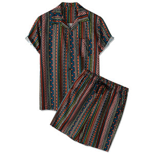 Conjuntos Cortos para Hombre 2025, Ropa Casual de Verano, Conjunto de 2 Piezas, Trajes Deportivos para Hombre, Camisas y Pantalones Cortos, Conjuntos Masculinos para Gimnasio - Product Image 1