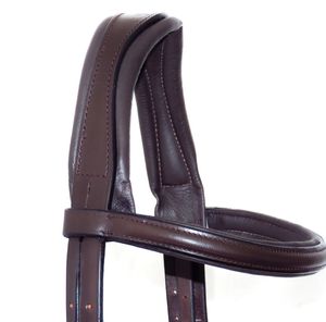 Bride de nez flash anatomique Bride de tête Bride de nez BREVET Bride de cheval en cuir véritable de haute qualité Vente en gros personnalisée - Product Image 4