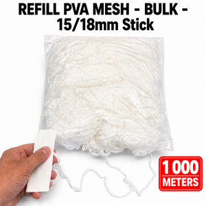 ตาข่าย PVA แบบรีฟิล ขนาด 15/18 มม. ยาว 1000 ม. แบบม้วน เป็นมิตรกับสิ่งแวดล้อม ละลายน้ำได้ ใช้สำหรับใส่เหยื่อตกปลาในน้ำจืด ปลาคาร์พ พร้อมซิปล็อค - Product Image 1
