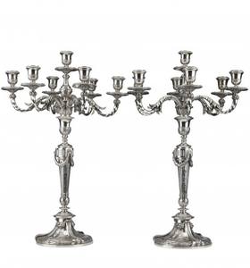 ชุดเชิงเทียนสแตนเลสขัดเงาสำหรับตกแต่งโต๊ะที่บ้านและโรงแรมสองชิ้นที่วางเทียน - Product Image 1