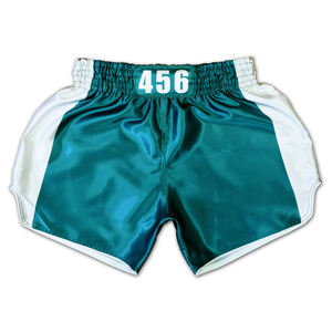 กางเกงมวยไทยสั่งทำพิเศษ สีตามสั่ง ผ้าสเตรช ระบายอากาศ แห้งเร็ว สำหรับฝึกซ้อม MMA คิกบ็อกซิ่ง - Product Image 1