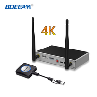 Sistema de Presentación Inalámbrico 4K UHD, Transmisor y Receptor, Vista Dual, WiFi 5G, Dongle de Pantalla BYOD para Conferencias y Aulas