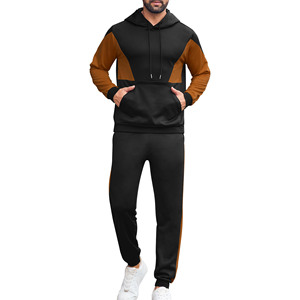 Conjunto de 2 Piezas de Sudadera con Capucha y Pantalones Deportivos Cortavientos para Hombre, 100% Algodón, Impresión de Logotipo Personalizada, Conjuntos Deportivos, Chándales Unisex - Product Image 1
