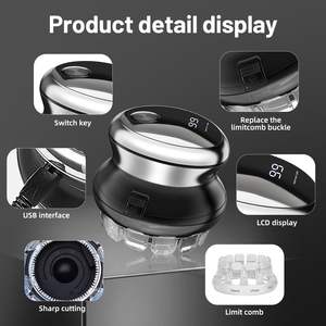 Kit de tondeuse à cheveux électrique sans fil professionnelle, lame en acier inoxydable, étanche IPX7, batterie française - Product Image 6