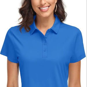 Golf de manga corta informal para mujer para Polos de cuello de secado rápido con diseño transpirable de protección solar UPF 50 + - Product Image 1