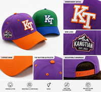Casquette de baseball unisexe à deux tons avec logo brodé personnalisé de haute qualité, réglable, décontractée, pour le sport et le golf, pour adultes