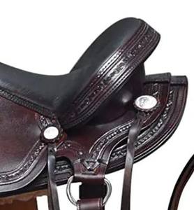 อานม้าแข่งม้าแบบอังกฤษคุณภาพสูงผลิตจากหนังธรรมชาติทนทานอินเดียตามสั่ง - Product Image 6