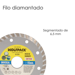Disco diamantato da 115 mm. Lavoro Continuo Generale - Product Image 3