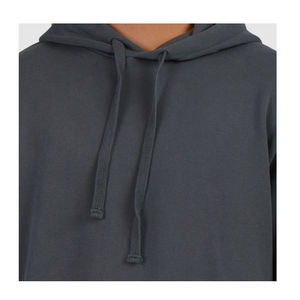 Wholesale Quality <b>Plain</b> Blank Knitted 340g Men's Oversized Pullover <b>Hoodie</b> Custom Logo Printing Pullover Polyester/Cotton Blend - Product Image 6