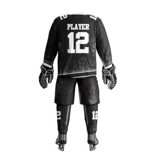 Uniforme de hockey sur glace adulte personnalisable le plus populaire grande taille concevez votre propre ensemble avec nom d'équipe personnalisé - Product Image 3