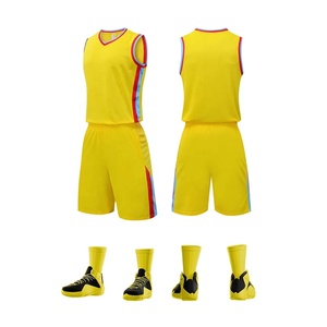 Conjunto de Uniforme de Baloncesto Personalizado para Hombre, Transpirable, de Secado Rápido, Antibacteriano, 100% Poliéster, Jersey de Entrenamiento Deportivo para Equipo - Product Image 1