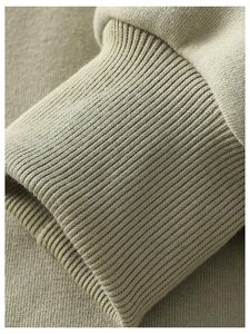 Sudadera con capucha de algodón polar de alta calidad para hombre, con media cremallera, transpirable, ecológica, tallas grandes, estilo urbano, color liso, personalizable. - Product Image 4