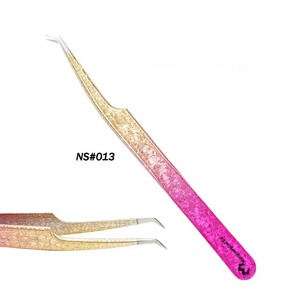 Pinzas de extensión de pestañas de acero inoxidable, alta calidad, personalizadas, de marca privada - Product Image 6