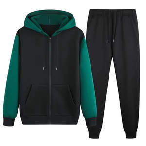 Survêtement thermique personnalisé de haute qualité pour hommes motif solide survêtement pour le jogging d'hiver grande taille prix de gros - Product Image 1