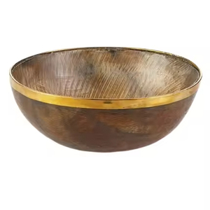 Cuenco de Metal para servir en el hogar y la cocina, forma de flor, calidad de lujo, Decoración de mesa ecológica, cuenco de Chocolate, Color dorado y negro - Product Image 6