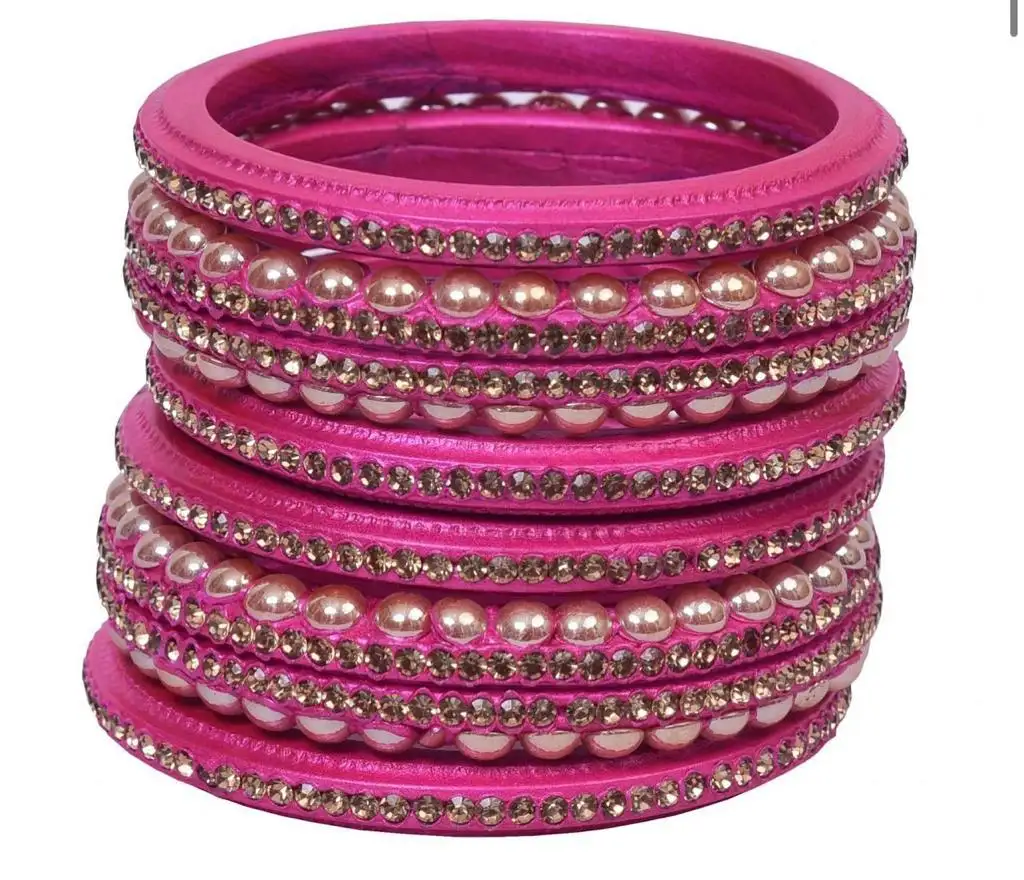 Ethnic Designer Bridal Bangles And Bracelets Wholesale Newest Fashion Handicraft Bracelet bangles set adjustable Bridal Wear