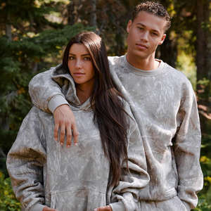 Sweat à capuche unisexe en molleton 100 % coton, coupe oversize, délavé à l'acide, coupe-vent et respirant, à manches longues, idéal pour l'hiver et le quotidien. - Product Image 5