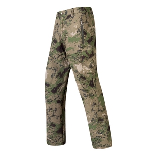 Unisex Quick Dry Detachable Elastic Vintage Canvas <b>Cargo</b> <b>Pants</b> Breathable <b>Waterproof</b> Flat Front Zipper Fly Mid Waist - Product Image 3