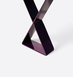 Modern Minimalist Hourglass Bakhoor <b>Burner</b> Purple Metal Geometric Design <b>Oud</b> Incense Holder For Middle Easter & Gulf Home Use - Product Image 5
