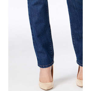 Jeans Slim Fit da Donna Style Co a Vita Media con Controllo Pancia, in Denim Traspirante Effetto Piper Wash, Design Semplice a Gamba Dritta, Taglia 22 W - Product Image 3