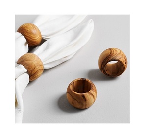 Nacre avec porte-serviettes de mariage en aluminium design luxueux rond de serviette personnalisé au prix de gros - Product Image 4