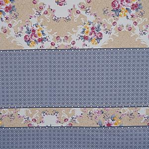 Juego de 3 Piezas de Sábanas y Fundas de Almohada de Algodón 240 Hilos con Estampado Floral Azul Claro para Cama Doble (SHKV1029) - Product Image 3