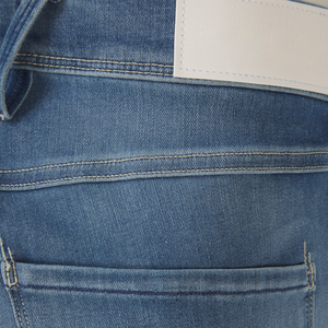 Pantalones vaqueros de gran oferta OEM 2025 para hombre, pantalones vaqueros lavados transpirables de diseño personalizado OEM de pierna recta de alta calidad para hombre - Product Image 2