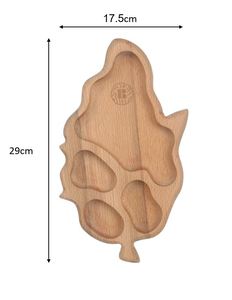 Leaf <b>Snack</b> <b>Tray</b> - 4 Sections 30×18.5 cm - Product Image 2