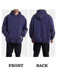 เสื้อฮู้ดผ้าขนแกะมีฮู้ดสำหรับผู้ชายผ้าคอตตอนผสมอบอุ่นใส่สบายใส่สบายใส่สบายใส่ในฤดูหนาว - Product Image 5