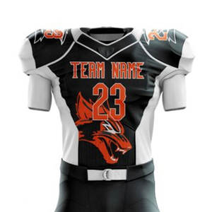 Nouveaux maillots et pantalons de football américain de style personnalisé ensemble complet de conception personnalisée en tissu de polyester à séchage rapide uniforme de football américain - Product Image 4