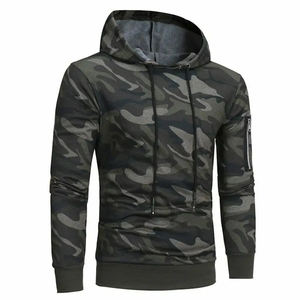 Sudaderas con capucha de camuflaje de alta calidad con logotipo personalizado para hombre, precio al por mayor, sudaderas de Material de algodón 100% - Product Image 5
