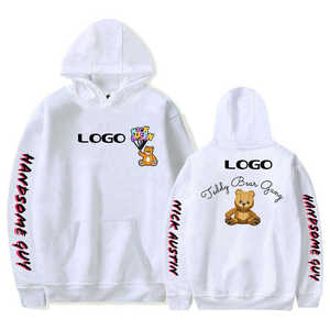 Sudaderas con capucha con estampado Puff hechas a medida Ropa informal de lona ligera de gran calidad con cierre elástico de cintura alta - Product Image 1