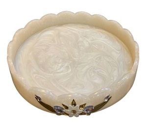 Beau plateau en résine avec ensemble de bocaux à motif de fruits Vaisselle parfaite pour la décoration de la cuisine et le cadeau donnant un style de nourriture élégant - Product Image 2