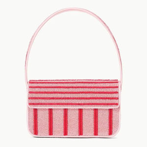 กระเป๋าถือปักลูกปัดหรูหราสำหรับเป็นของขวัญและใช้ในงานแต่งงาน กระเป๋าปักลายชาติพันธุ์ประดับลูกปัดเม็ดเล็ก ทำด้วยมือ - Product Image 1